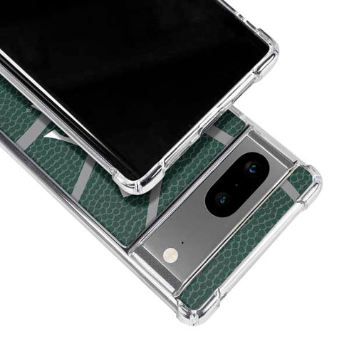 Michigan State University Green Basketball Google Pixel 7a Clear Case